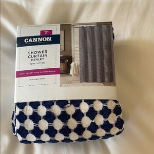 Canon Henley Blue and White Shower Curtain